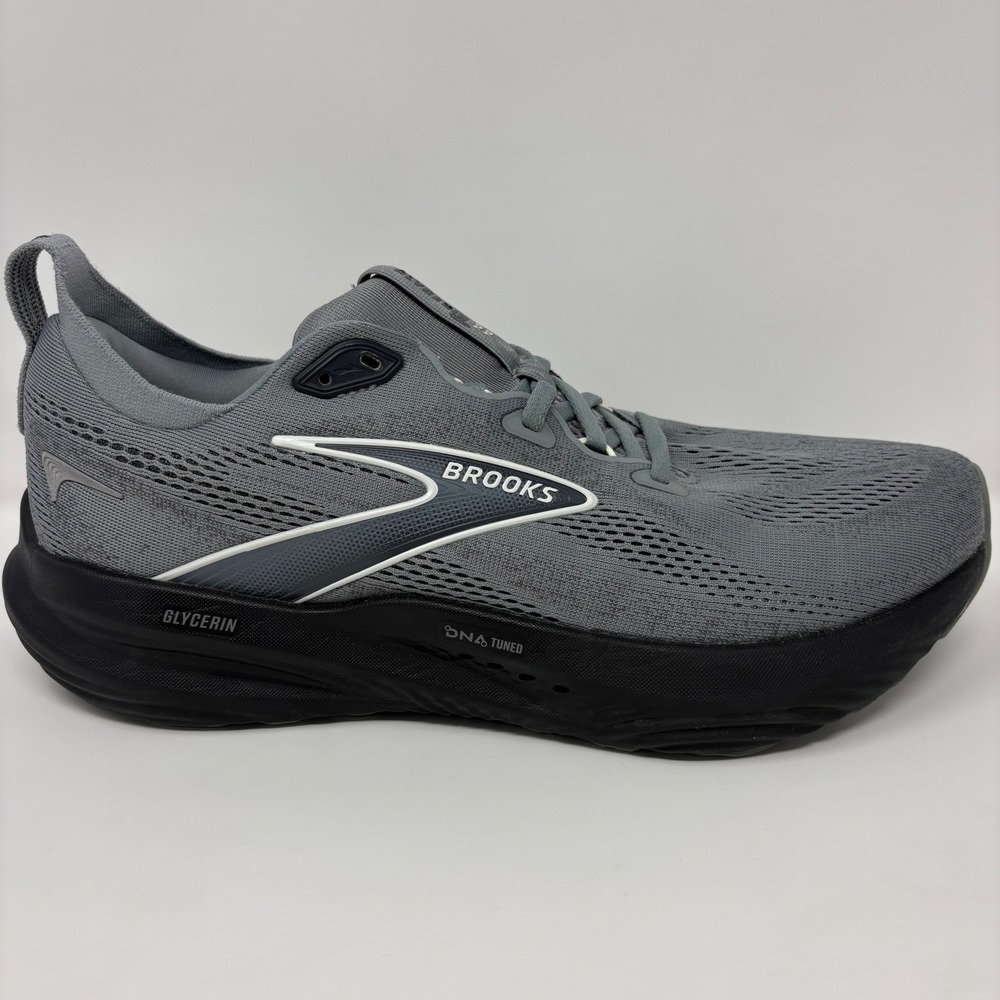 Brooks Glycerin 22 Mens Size 10.5 Grey Black Athletic Running Shoes Sneakers